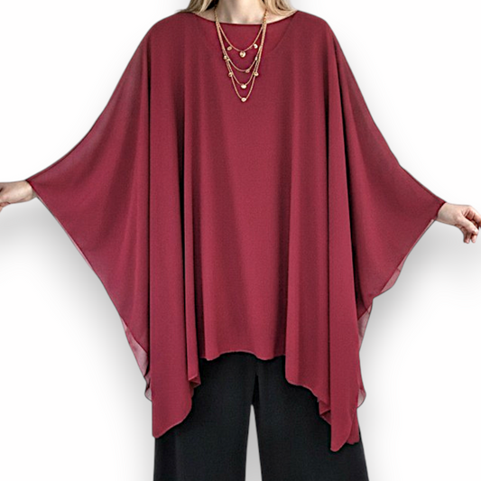 Maxi Maglia in Georgette Avril