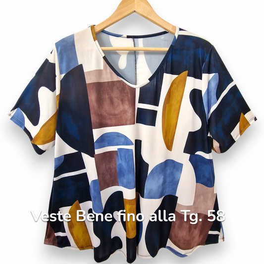 Maxi Maglia  Taglie Forti Elasticizzata Fabrizia