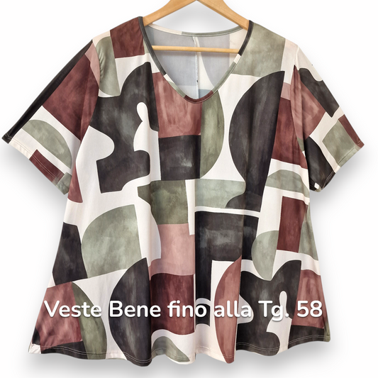 Maxi Maglia  Taglie Forti Elasticizzata Federica