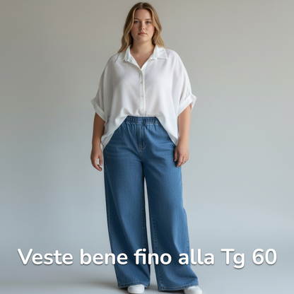 Maxi Camicia 100% Viscosa Floriana