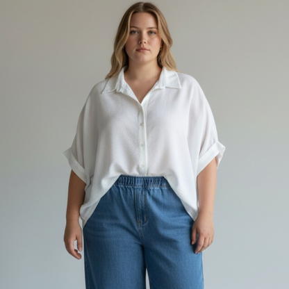 Maxi Camicia 100% Viscosa Floriana