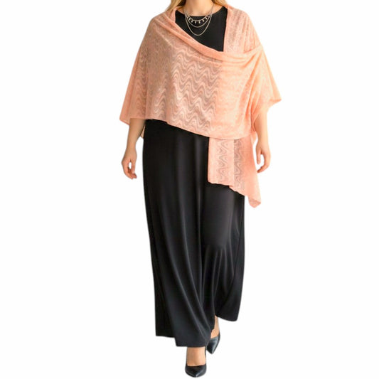 Maxi Stola in Pizzo Elasticizzato Sveva