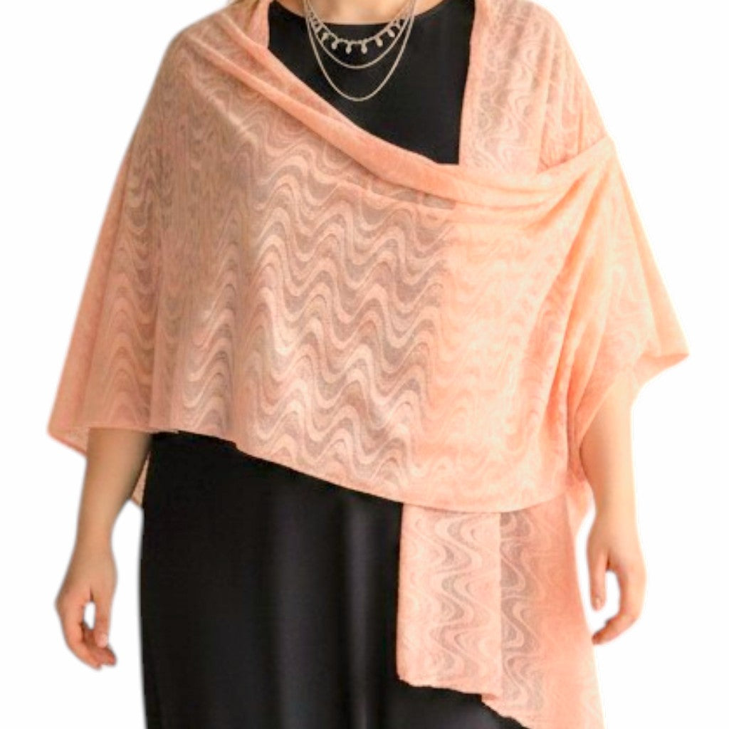 Maxi Stola in Pizzo Elasticizzato Sveva