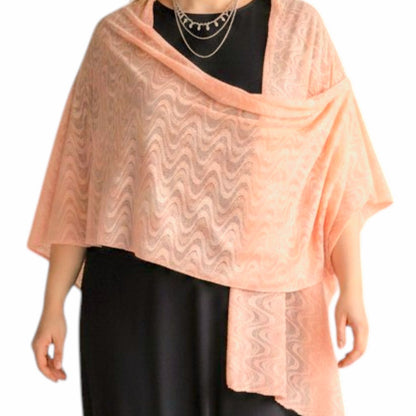 Maxi Stola in Pizzo Elasticizzato Sveva