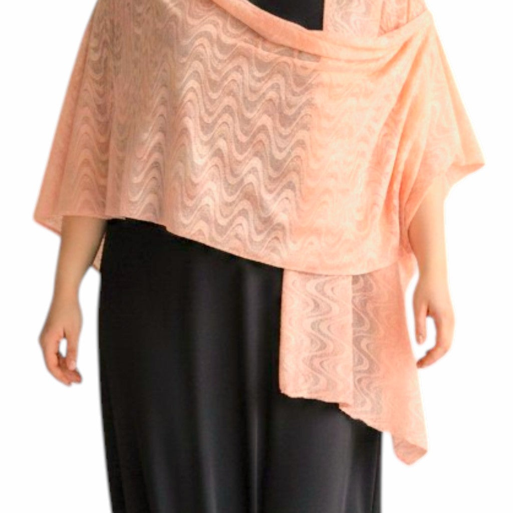 Maxi Stola in Pizzo Elasticizzato Sveva