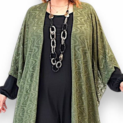 Maxi Stola in Pizzo Elasticizzato Sinny