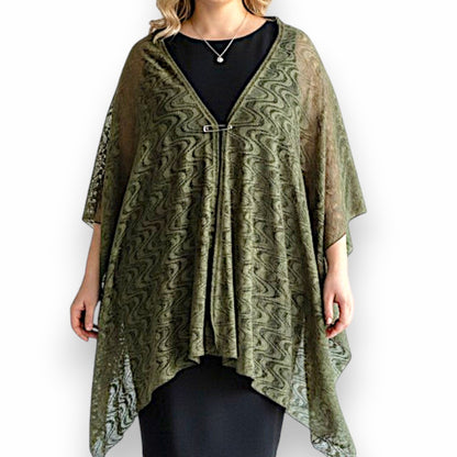 Maxi Stola in Pizzo Elasticizzato Sinny