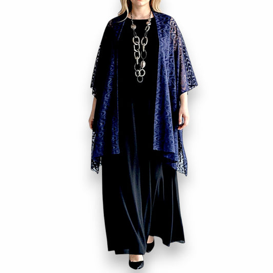 Maxi Stola in Pizzo Elasticizzato Sepora