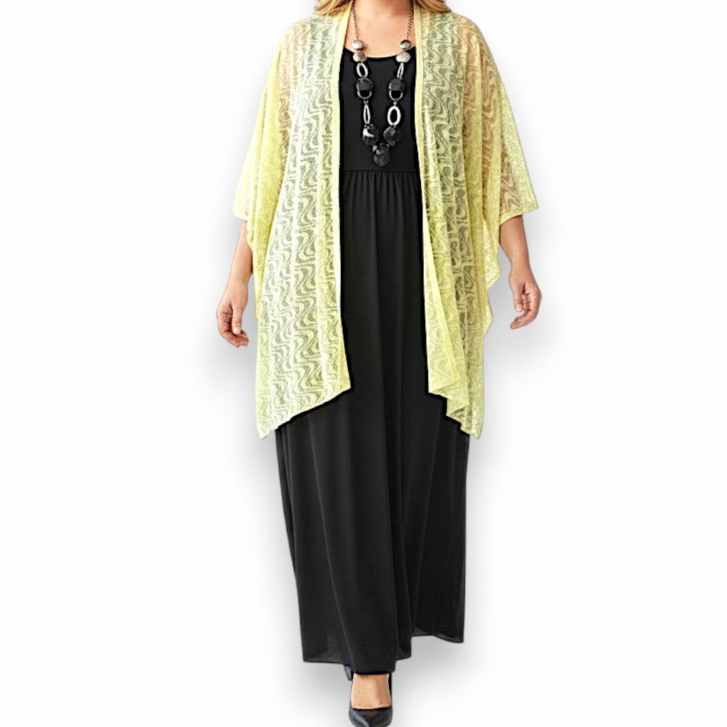 Maxi Stola in Pizzo Elasticizzato Selvaggia