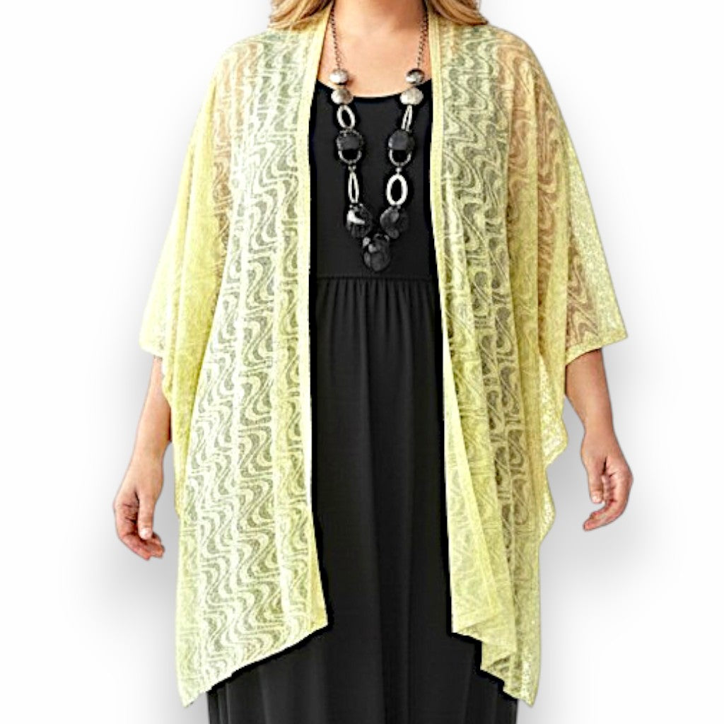 Maxi Stola in Pizzo Elasticizzato Selvaggia