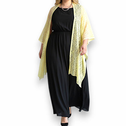Maxi Stola in Pizzo Elasticizzato Selvaggia