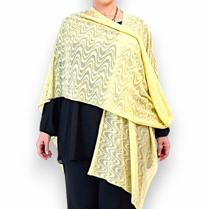 Maxi Stola in Pizzo Elasticizzato Selvaggia