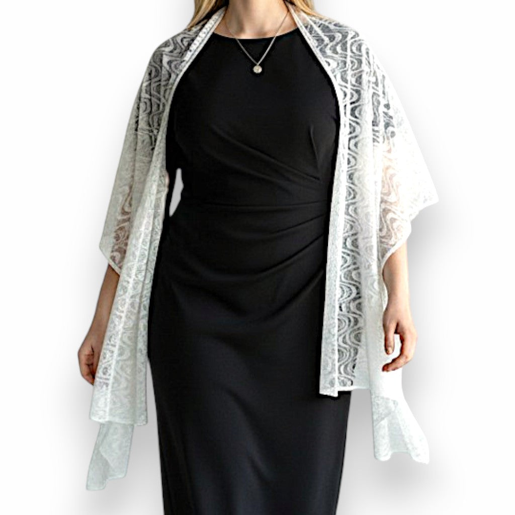 Maxi Stola in Pizzo Elasticizzato Sabrina