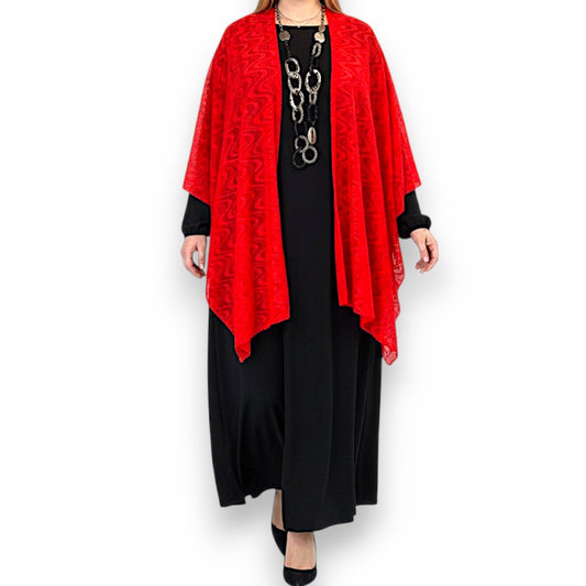Maxi Stola in Pizzo Elasticizzato Samanta