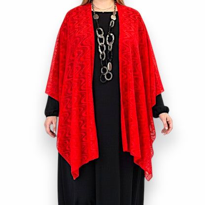 Maxi Stola in Pizzo Elasticizzato Samanta