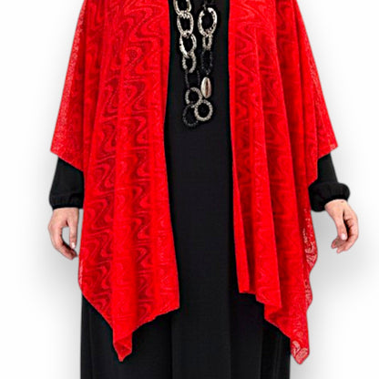Maxi Stola in Pizzo Elasticizzato Samanta