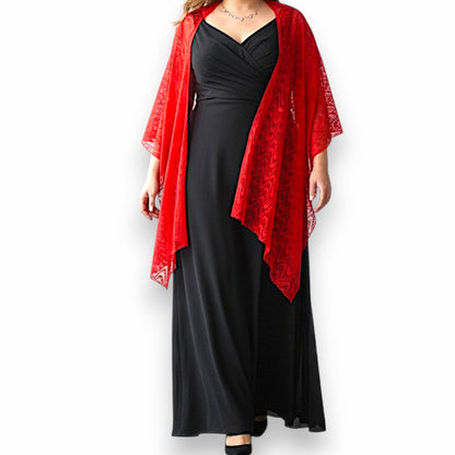 Maxi Stola in Pizzo Elasticizzato Samanta