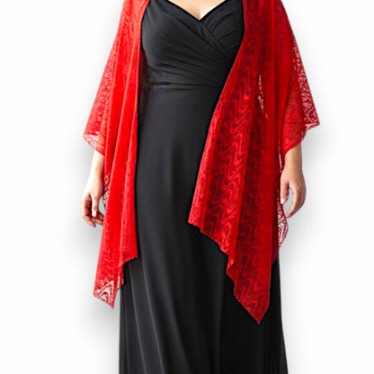 Maxi Stola in Pizzo Elasticizzato Samanta