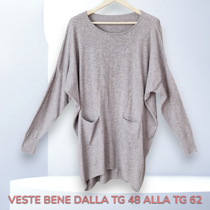 Maxi Maglia Pipistrello Funny