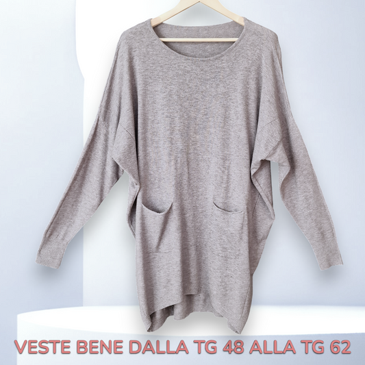 Maxi Maglia Pipistrello Funny