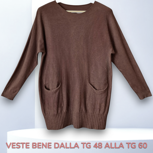 Maxi Maglia Girocollo Zira