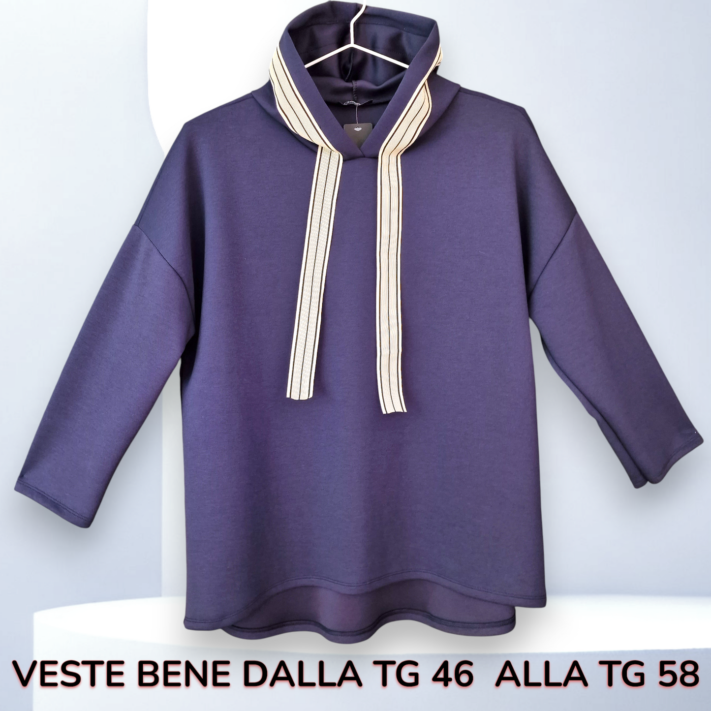 Maxi Felpa Prisca Veste fino alla tg 58