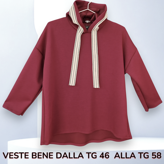 Maxi Felpa Petra Veste fino alla tg 58