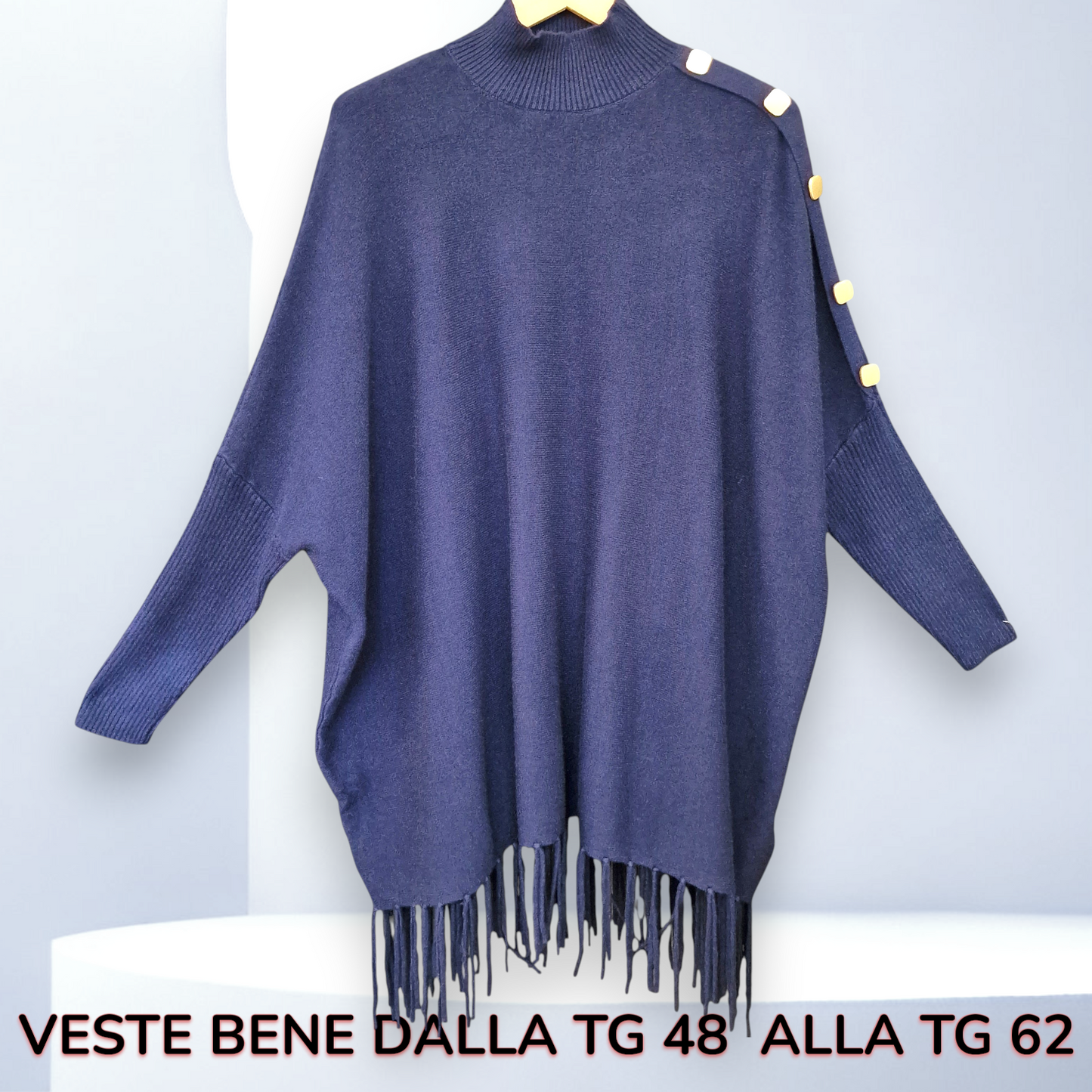 Maxi Maglia con Bottoni Dorati Iggy