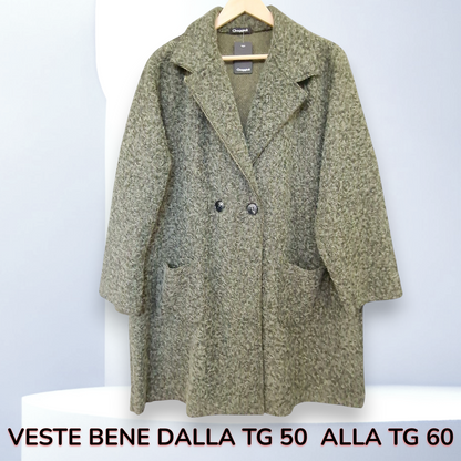 Maxi Cappotto Lana Cotta Abetone