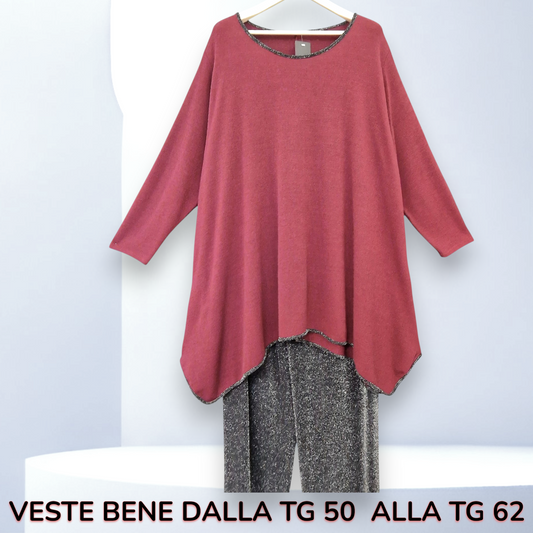 Maxi Completo con Pantalone in Lurex Ricky