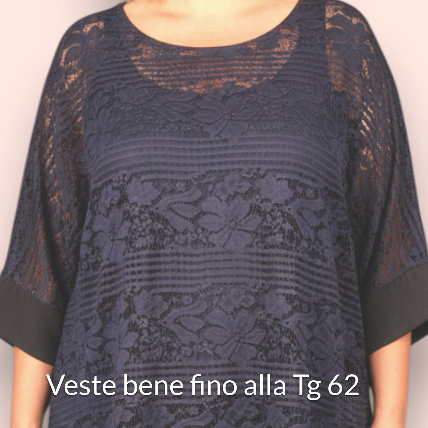 Completo Taglie Forti In Pizzo e Viscosa Ginepro