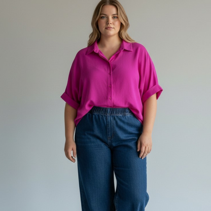 Maxi Camicia 100% Viscosa Fiona