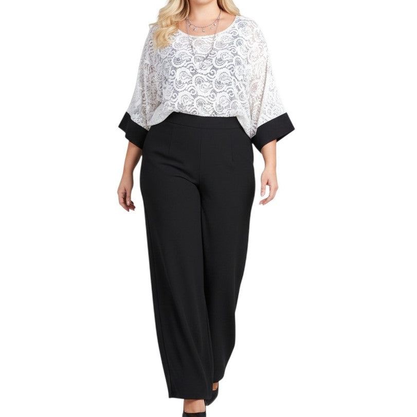 Maxi Maglia Doppia in Pizzo e Viscosa Amanda