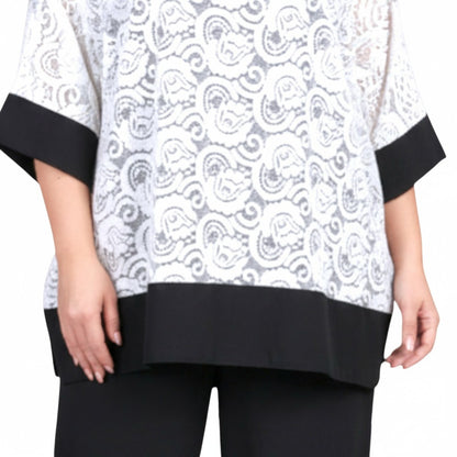Maxi Maglia Doppia in Pizzo e Viscosa Amanda
