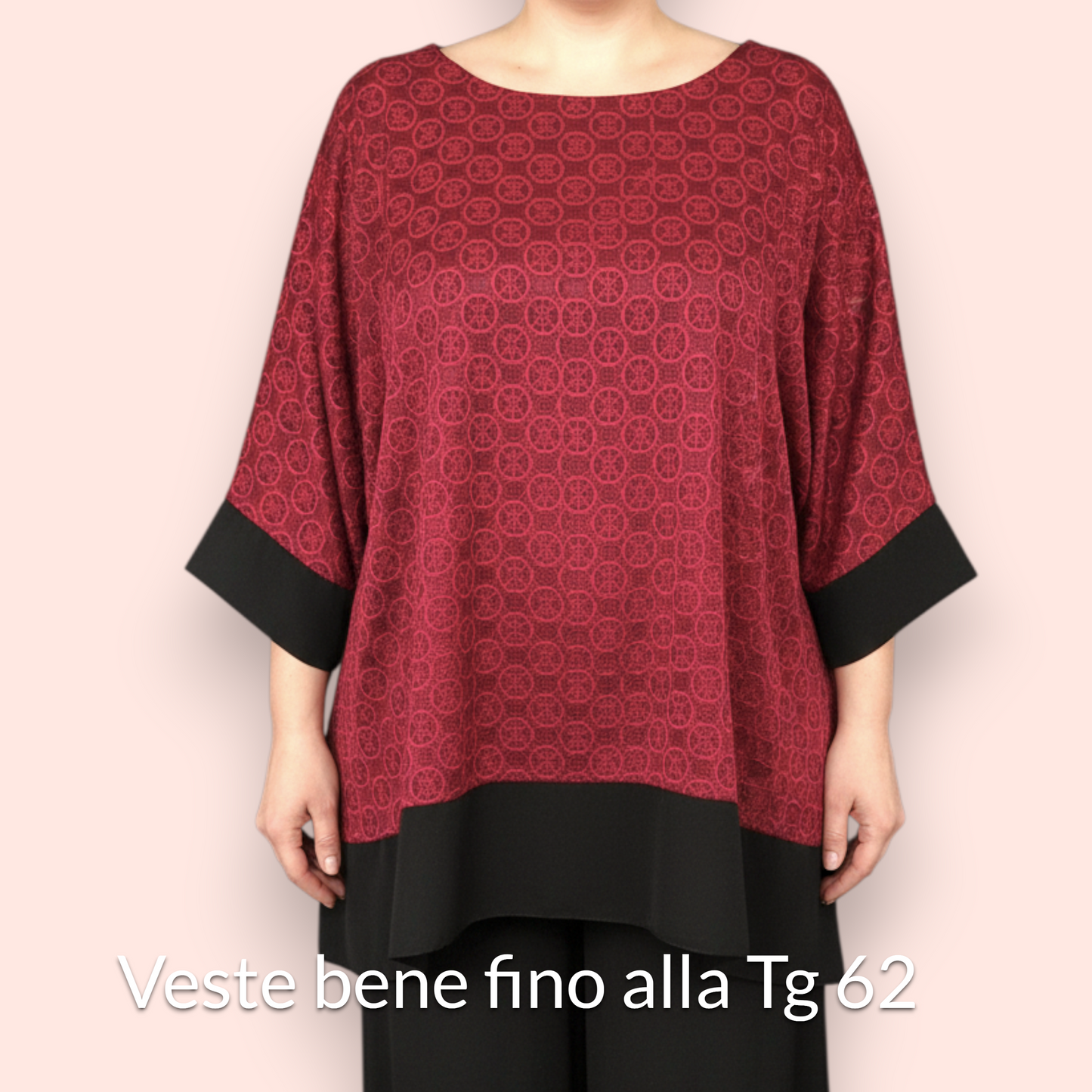 Completo Taglie Forti In Pizzo e Viscosa Gelsomino