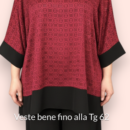 Completo Taglie Forti In Pizzo e Viscosa Gelsomino