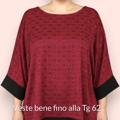 Completo Taglie Forti In Pizzo e Viscosa Gelsomino