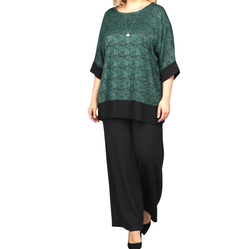 Maxi Maglia Doppia in Pizzo e Viscosa Aliosca