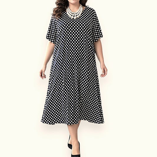 Maxi Abito in Crepe Fantasia Scelly