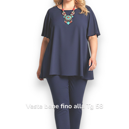 Maxi Maglia in Crepe  Polly