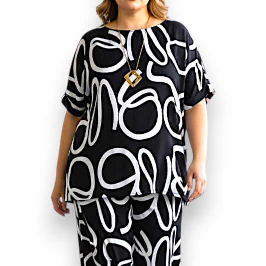 Maxi Maglia  Taglie Forti Elasticizzata Carolina