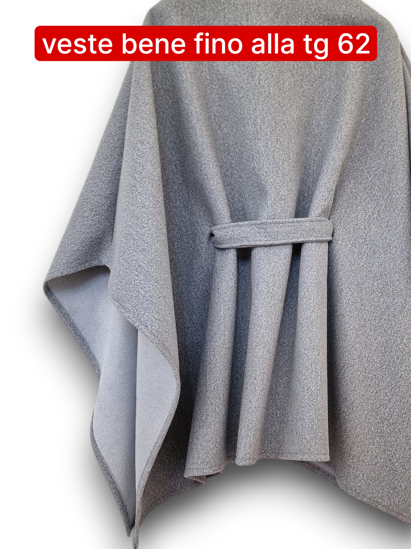 Maxi Mantella con Cinta Taglie Forti Adalgisa