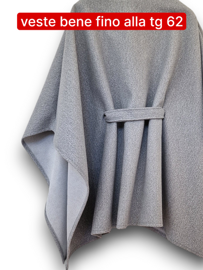 Maxi Mantella con Cinta Taglie Forti Adalgisa