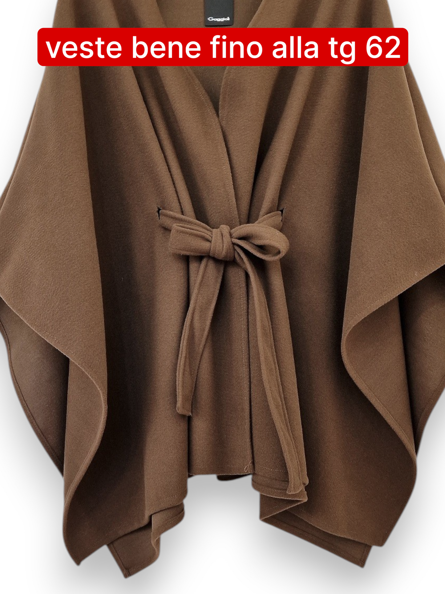 Maxi Mantella con Cinta Taglie Forti  Ava