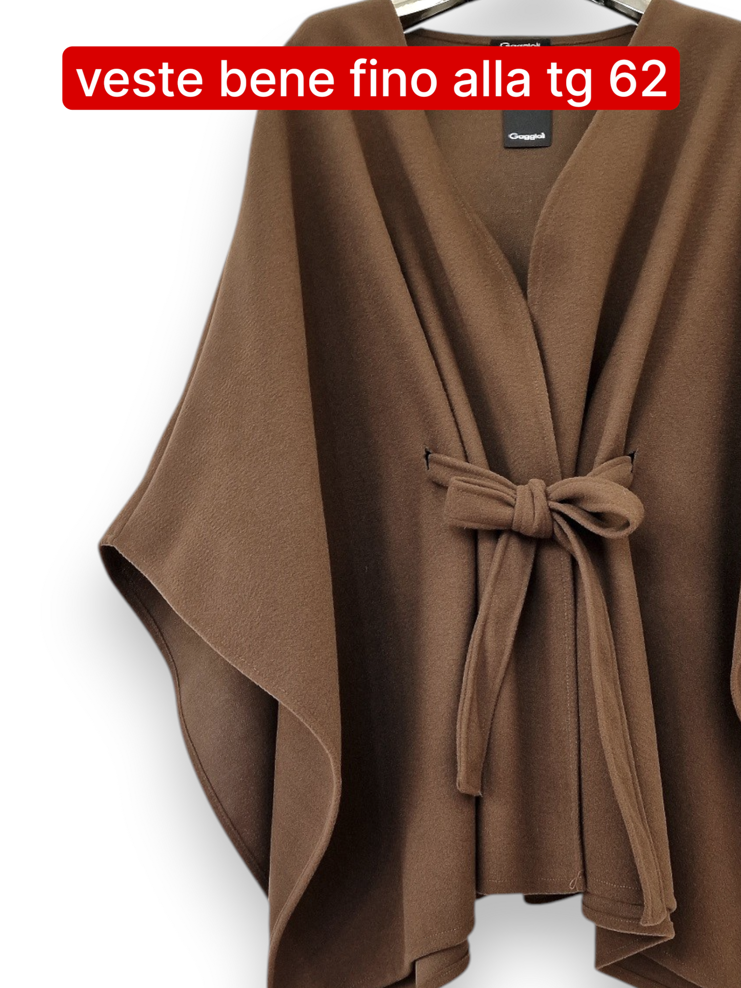 Maxi Mantella con Cinta Taglie Forti  Ava