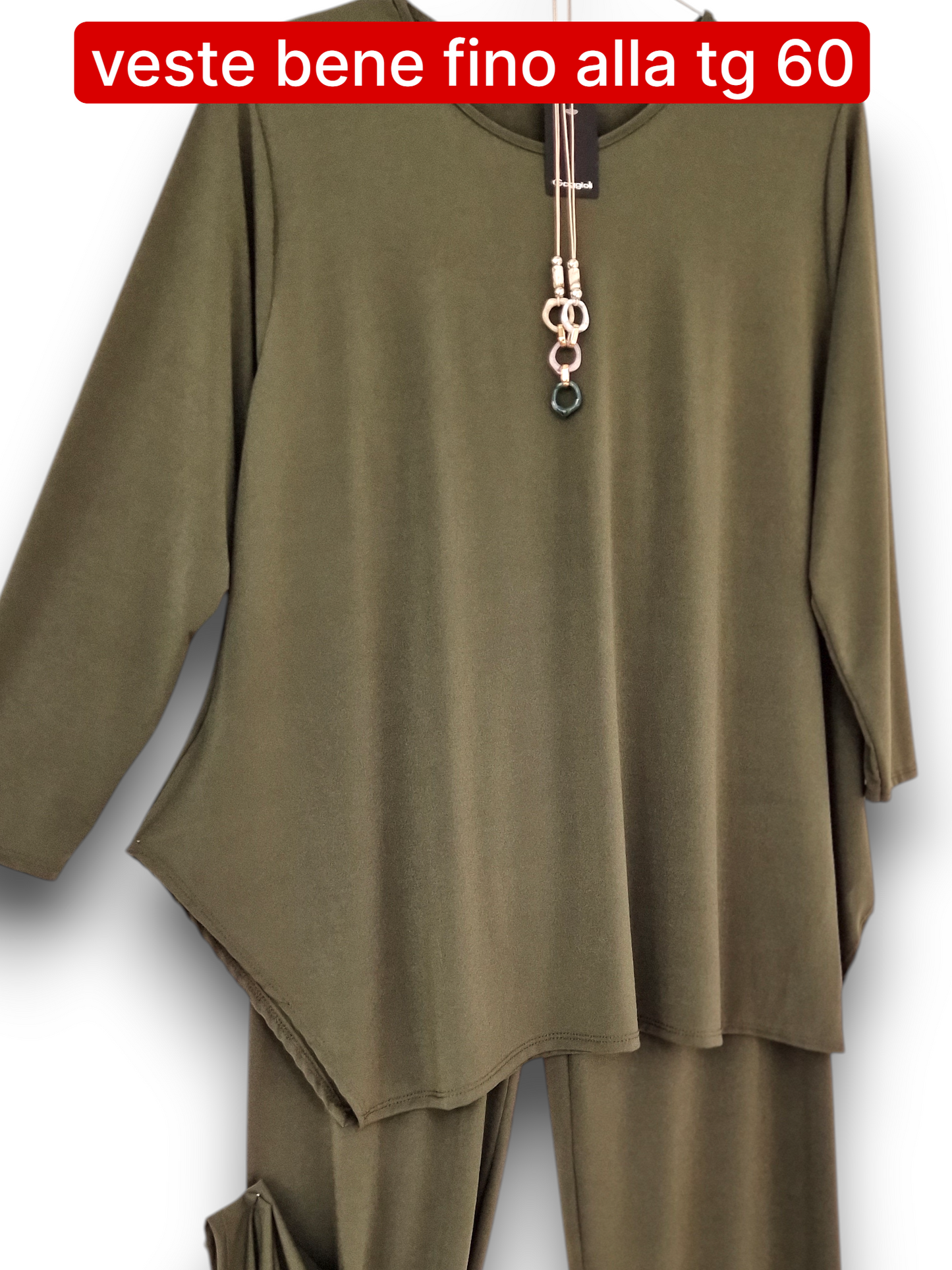 Maxi Maglia in Cepe Con Collana Mirna