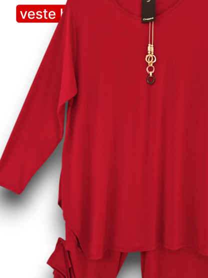 Maxi Maglia in Cepe Con Collana Milva
