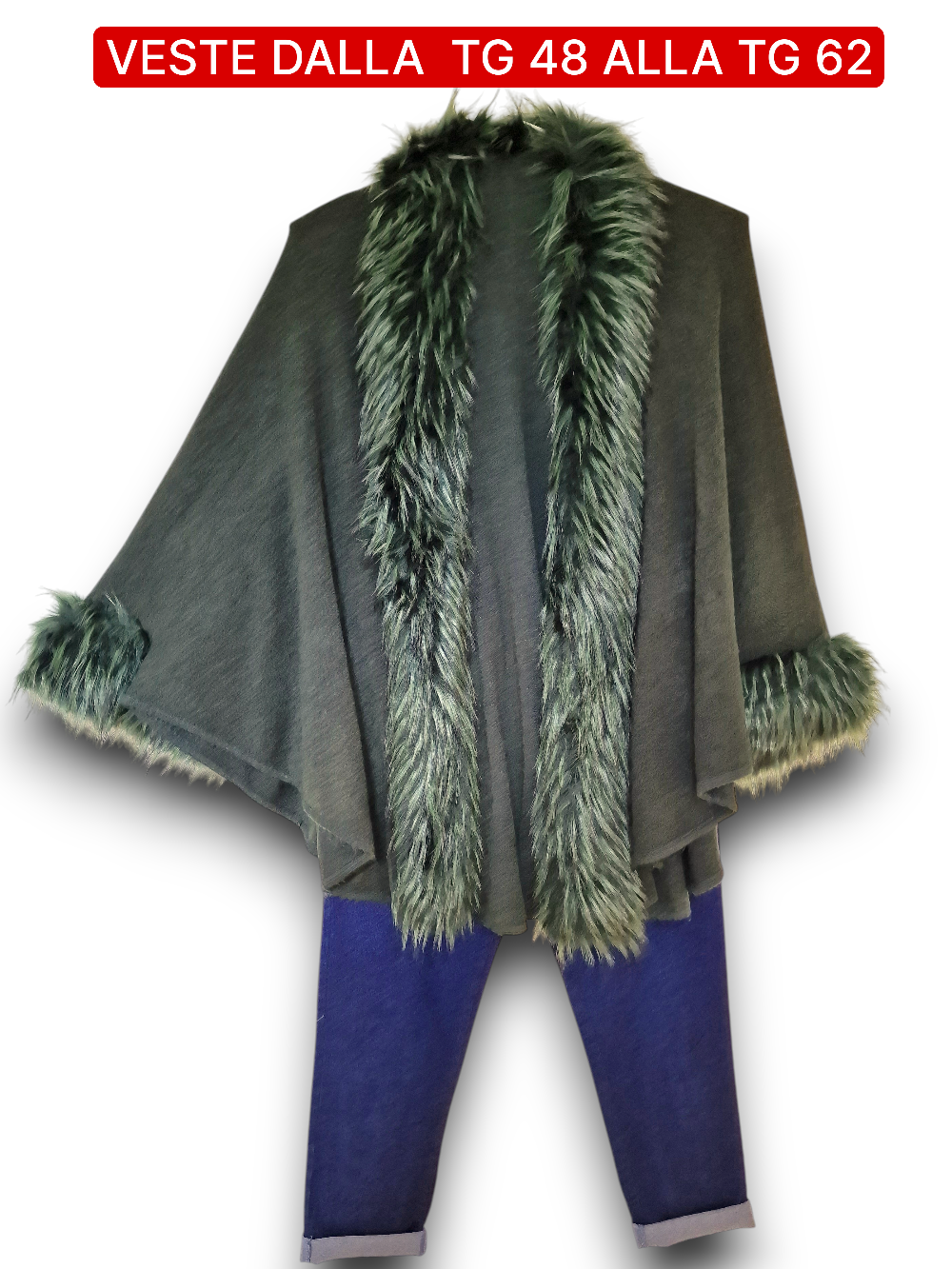 Maxi Mantella Con Pelliccia Lulu