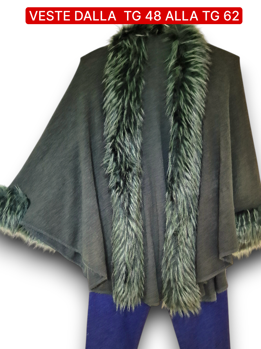 Maxi Mantella Con Pelliccia Lulu