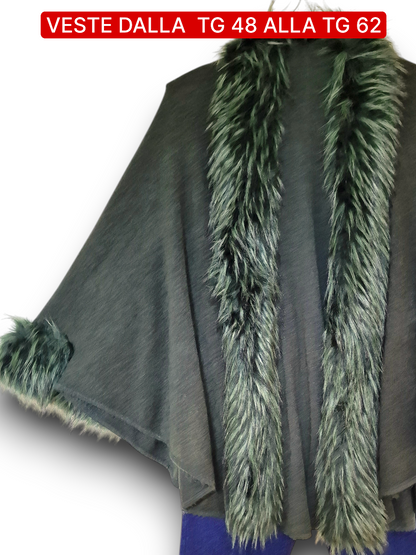 Maxi Mantella Con Pelliccia Lulu